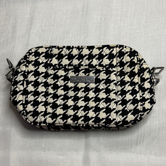 Vera Bradley Black and White Houndstooth Clutch - Picture 1 of 9